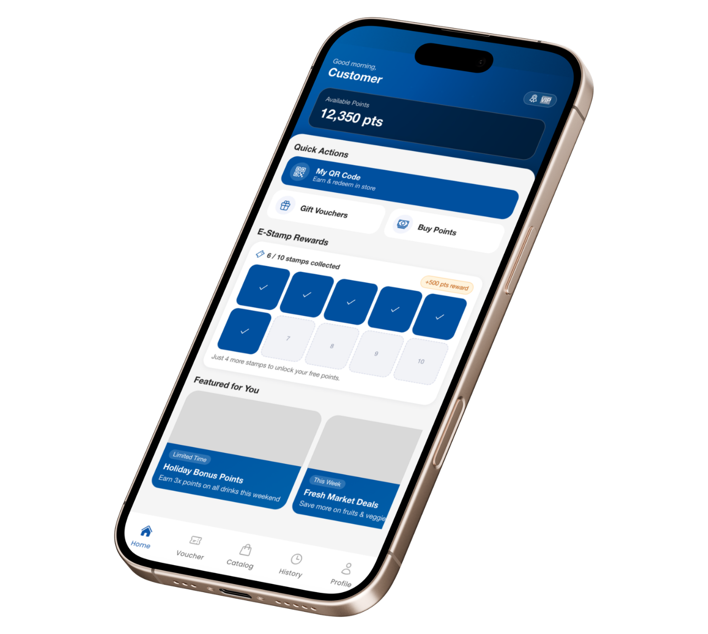 Native Loyalty App Interface Preview